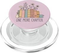 One More Chapter Pastel Books Floral Reading Aesthetic PopSockets PopGrip pour MagSafe