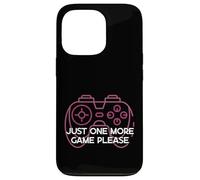 One More Game Please Funny Gamer Humour Gaming Coque pour iPhone 13 Pro