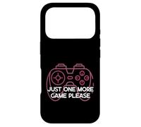 One More Game Please Funny Gamer Humour Gaming Coque pour iPhone 17 Pro