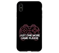 One More Game Please Funny Gamer Humour Gaming Coque pour iPhone XS Max
