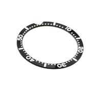 ONE MORE Insert lunette en céramique tournante compatible avec les montres Seiko SKX, SRPD 38 mm Vert Hulk, noir, noir noir noir bay, bleu nuit Mod sous remplacement Diver + 3 m sticker, Noir , 38MM