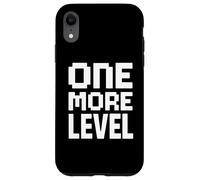One More Level Gaming Citation Funny Gamer Coque pour iPhone XR