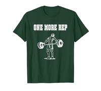 One More Rep T-Shirt pour Bodybuilder T-Shirt, Homme, Vert Forêt, S