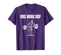 One More Rep T-Shirt pour Bodybuilder T-Shirt, Homme, Violet, 3XL