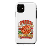 One More Slice Won't Hurt Vintage Pizza Lover Design Foodie Coque pour iPhone 11