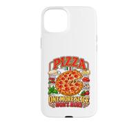 One More Slice Won't Hurt Vintage Pizza Lover Design Foodie Coque pour iPhone 15 Plus
