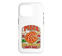 One More Slice Won't Hurt Vintage Pizza Lover Design Foodie Coque pour iPhone 16 Pro