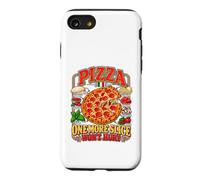 One More Slice Won't Hurt Vintage Pizza Lover Design Foodie Coque pour iPhone SE (2020) / 7/8
