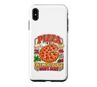 One More Slice Won't Hurt Vintage Pizza Lover Design Foodie Coque pour iPhone XS Max