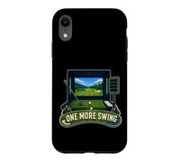 One More Swing Golf Indoor Simulateur Entraînement Coque pour iPhone XR