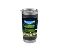 ONE MORE SWING Golf Indoor Simulateur Entraînement Gobelet isotherme en acier inoxydable double paroi
