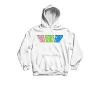 One More Time Dj Daft Hoodie Disco Music Dance Vintage Punk avec capuche et poche centrale, Blanc, L