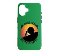 One Must Imagine Sisyphe Mythologie Grecque Heureuse et Amusante Coque pour iPhone 16