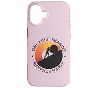 One Must Imagine Sisyphe Mythologie Grecque Heureuse et Amusante Coque pour iPhone 16