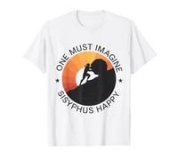 One Must Imagine Sisyphe Mythologie Grecque Heureuse et Amusante T-Shirt Graphique avec Valeur