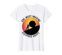 One Must Imagine Sisyphe Mythologie Grecque Heureuse et Amusante T-Shirt Graphique avec Valeur