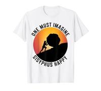 One Must Imagine Sisyphe Mythologie Grecque Heureuse et Amusante T-Shirt Graphique avec Valeur