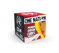 ONE NATION Charbon de coco naturel de 26 chicha de qualité supérieure - 100 % coquilles de coco - Durée de combustion maximale : 120 minutes - Chaleur forte - Sans goût propre ni additifs chimiques -