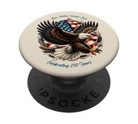 One Nation, One God - Vintage Watercolor Eagle 1776-2026 250 PopSockets PopGrip Adhésif