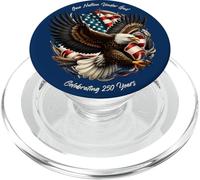 One Nation, One God - Vintage Watercolor Eagle 1776-2026 250 PopSockets PopGrip pour MagSafe