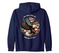 One Nation, One God - Vintage Watercolor Eagle 1776-2026 250 Sweat à Capuche