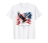 One Nation, One God - Vintage Watercolor Eagle 1776-2026 250 T-Shirt