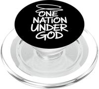 One Nation Under God - Graffiti chrétien Patriotique PopSockets PopGrip pour MagSafe