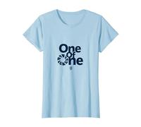 One of One : Déclaration d'identité Unique pour Les particuliers T-Shirt, Femme, Bleu Céleste, L