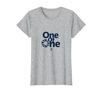 One of One : Déclaration d'identité Unique pour Les particuliers T-Shirt, Femme, Gris Chiné, XL