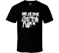One Ok Rock Japan Rock Band Logo Unisex T-Shirt Printed Tee Graphic Top Men Black Shirt S
