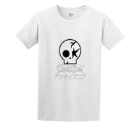 One Ok Skull Unisex T-Shirt Printed Tee Graphic Top Men White Shirt S