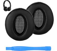 One Pair Soft Protein Leather Ear Pads, Black Memory Sponge, High Density Foam Professional Replacement Ear Pads for Sennheiser HD4.50 BTNC WIRELESS