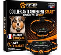One PETS-TOP Collier Anti Aboiement Chien Electrique Résultats Rapides | Simulation Electrostatique, Vibrant, Sonore - IP67, Convient aux Gros et Petits Chiens - Ideal pour le Dressage