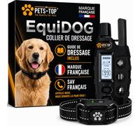 One PETS-TOP Collier de Dressage Chien Électrique avec Télécommande | Anti Fugue Avec Télécommande Étanche IPX7 3 Modes : Bip, Vibration, Choc - pour Chiens de Toutes Tailles (Pack 1 Chien)