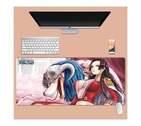 One Piece 900x400mm Tapis de Souris XXL Multifonction Gaming Mousepad XXL Grand sous Main, Anime Souris 3mm Bureau Anti-Glissant Surface Texturée pour Ordinateur, L