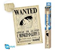 One Piece - Affiche parchemin - Wanted Luffy