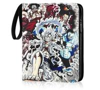 One Piece Album Porte Cartes 50 Pages 400 Cartes de Cartes Porte Carte à Collectionner Capacité Imperméable Album Carte pour Garçons et Filles Cadeaux D'anniversaire