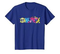 One Piece Anime Pirate Life Chapeau de Paille avec Logo Pirates pour Enfants T-Shirt, Enfant, Bleu Royal, 3 Ans