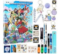 One Piece Calendrier de l'Avent 2026 Enfant avec 24 Papeterie Surprises