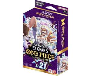 One Piece Card Game - Ultra Deck EX Gear 5 - ST21 - Deck de démarrage - Anglais - Avec carte de vœux LMS Trading - Précommande