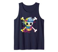One Piece Chapeau de paille Pirates Logo couleur Singe D Luffy Débardeur