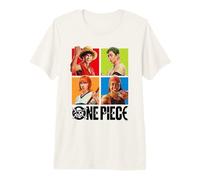 One Piece Character Squares Map T-Shirt Haut de Gamme