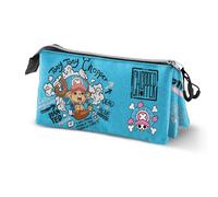 One Piece Chopper-Trousse Triple, Bleu, 23 x 11 cm