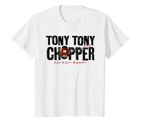 One Piece Chopper Wordmark T-Shirt, Enfant, Blanc, 2 Ans