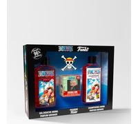 One Piece Coffret Grenade - 1 Gel Douche + 1 Shampooing avec Figurine Funko Pop Exclusive - Set de Douche Tonifiant 96% d'Origine Naturelle - Soin Corps & Cheveux Énergisant Tous Types de Peaux