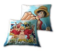 One Piece, Coussin Enfant Décoratif 100% Coton, 40x40 cm