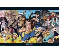 One Piece - Dressrosa - Manga Anime Poster Taille 91,5 x 61 cm + 2 barres de poster en plastique 93 cm Noir