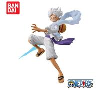 One Piece Figurine Ruffy Luffy Gear 5 Banpresto Bandai Statue 15cm Figurine d'anime Figurine de collection Modèle Animefan Cadeau Vitrine Collection Display