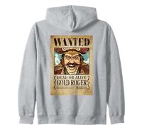 One Piece Gold Roger Pirate Wanted Poster Sweat à Capuche