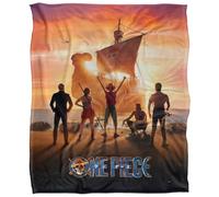 One Piece Group with Going Merry Plaid Ultra Doux au Toucher Soyeux 152 X 127 Cm